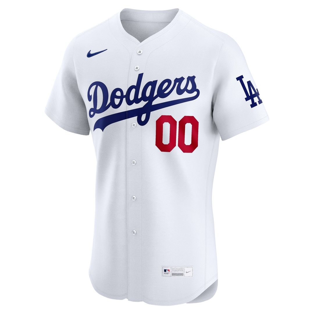 Los Angeles Dodgers Nike Home Elite Pick - A - Player Retired Roster Jersey - White