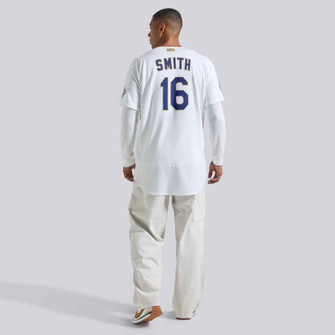 Los Angeles Dodgers Will Smith Nike 2026 Gold Collection Authentic Jersey - White