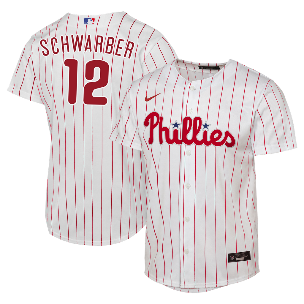 Philadelphia Phillies Kyle Schwarber Nike Youth Home Replica Jersey - White