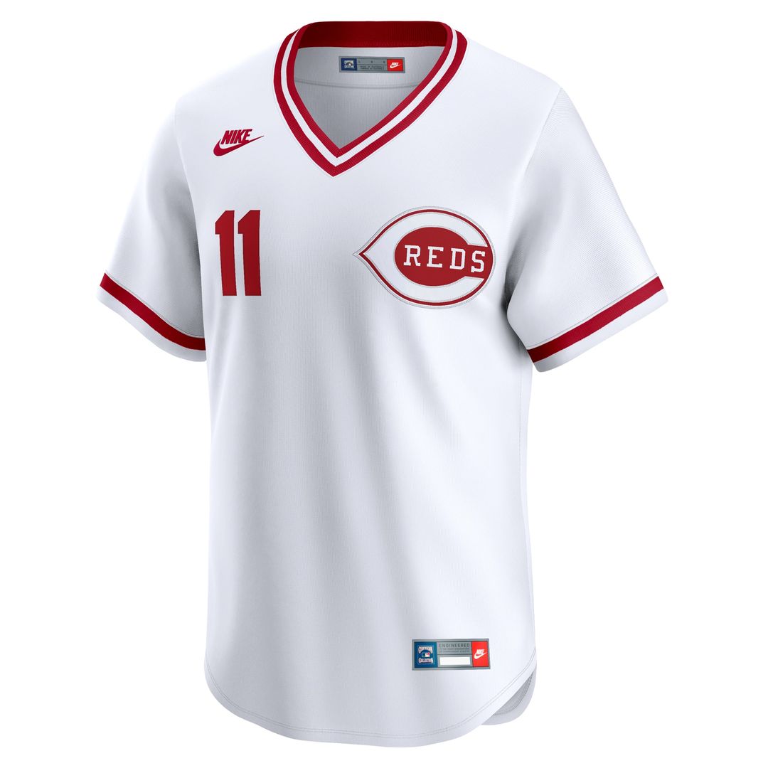 Cincinnati Reds Barry Larkin Nike Throwback Cooperstown Limited Jersey - White