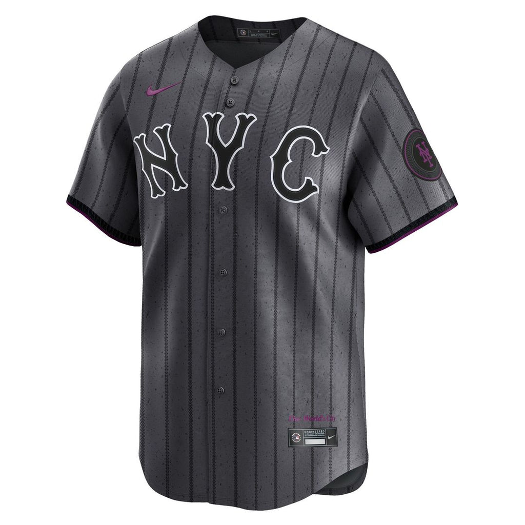 New York Mets Nike 2024 City Connect Limited Jersey - Graphite