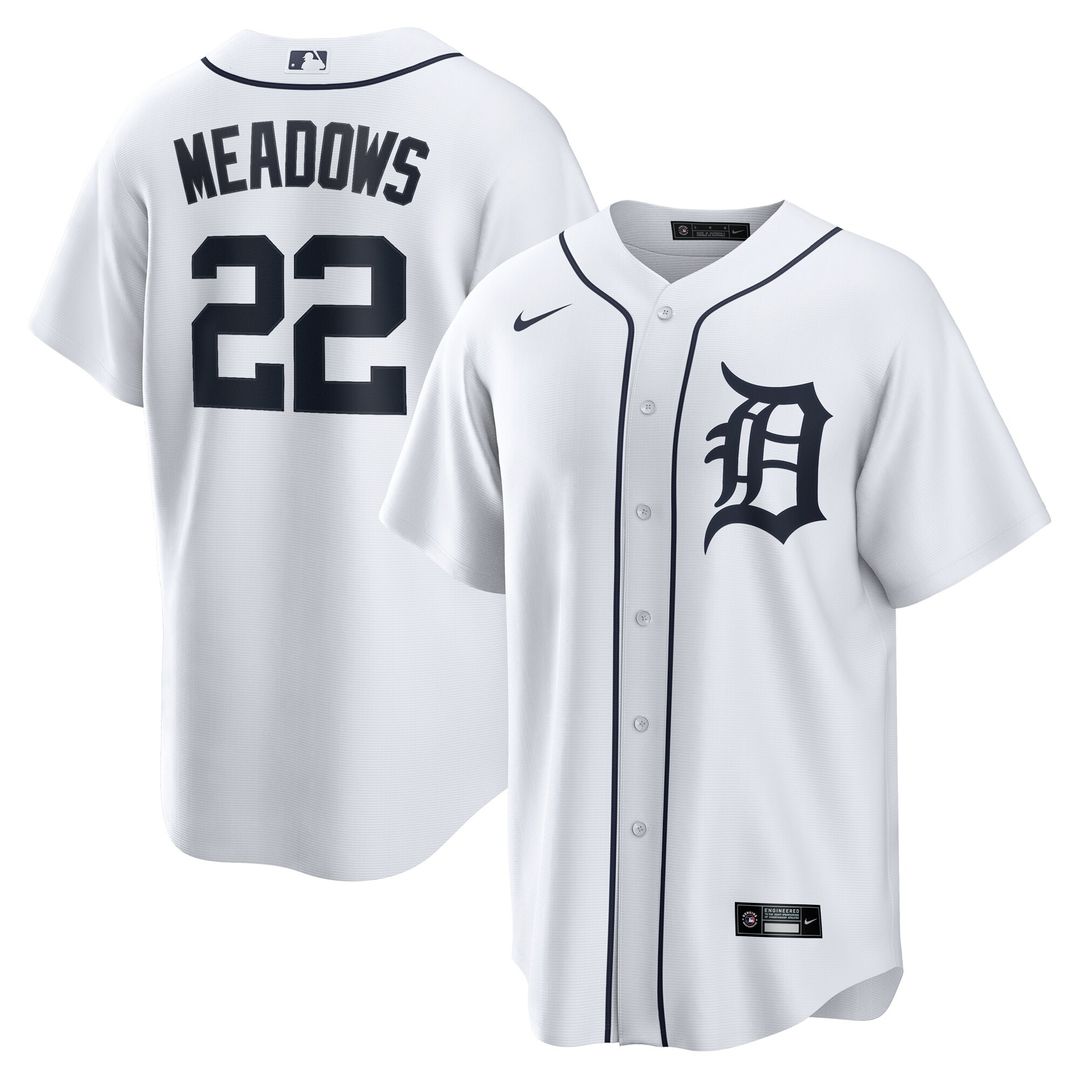 Detroit Tigers Parker Meadows Nike Home Replica Jersey - White