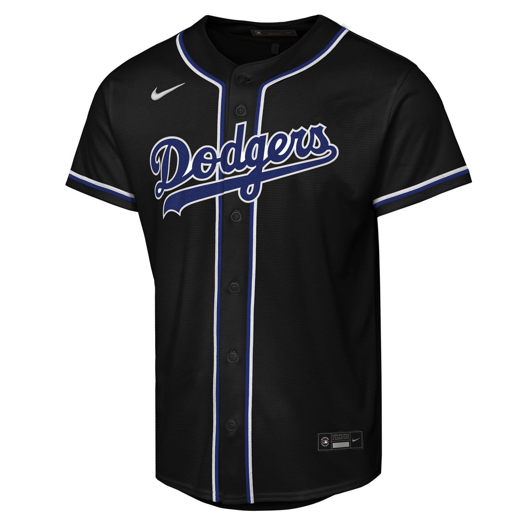 Los Angeles Dodgers Mookie Betts Nike Youth Fashion Replica Player Jersey - Black