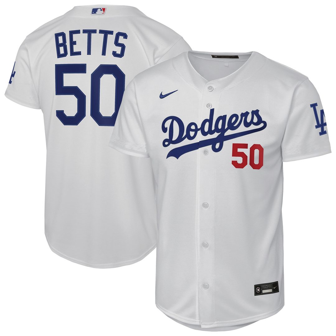 Los Angeles Dodgers Mookie Betts Nike Youth Alternate Stadium Jersey - Royal