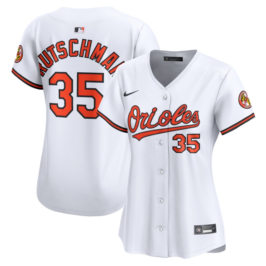 Baltimore Orioles Adley Rutschman Nike Women's Home Limited Player Jersey - White