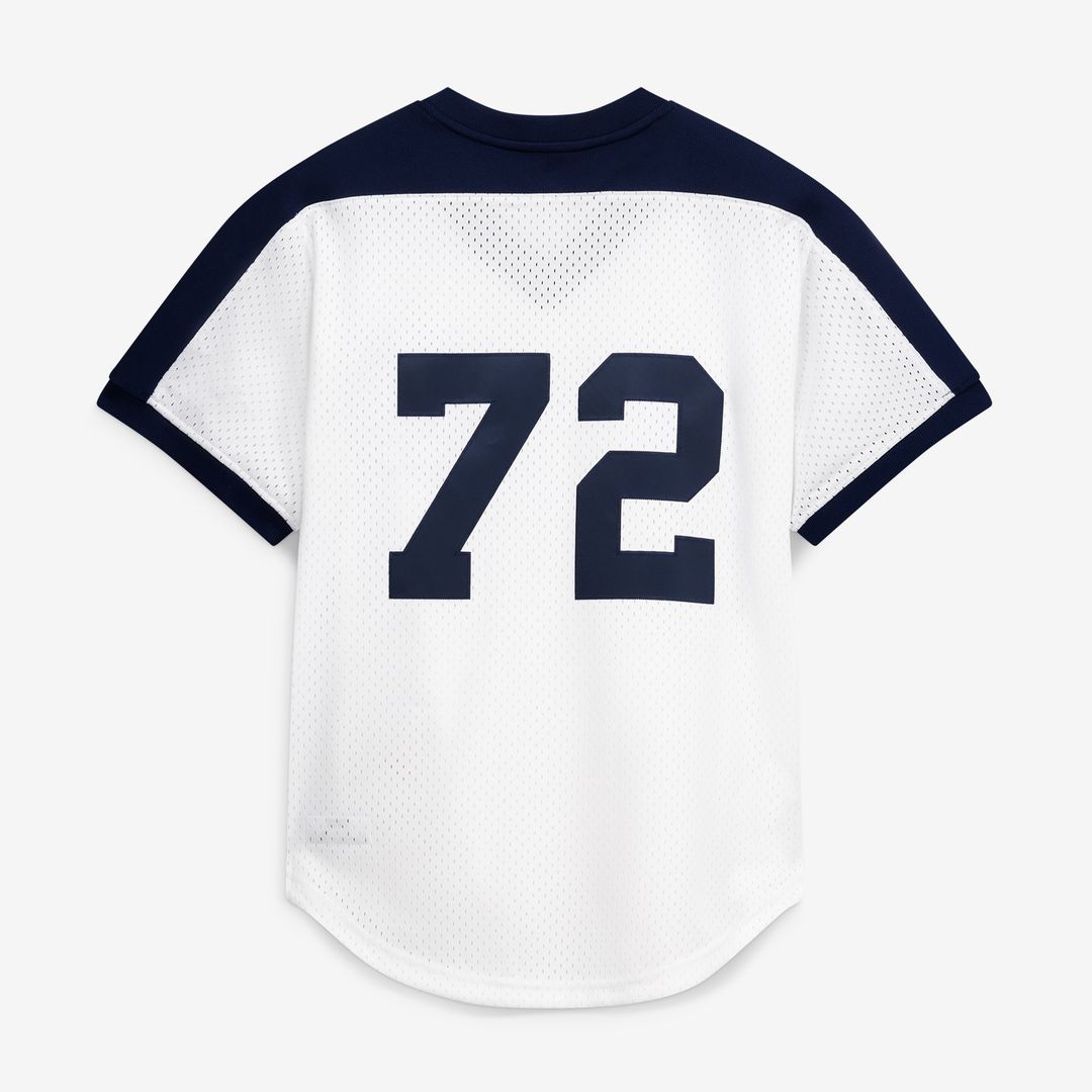 Chicago White Sox Carlton Fisk Mitchell & Ness Authentic Batting Practice Jersey - Navy