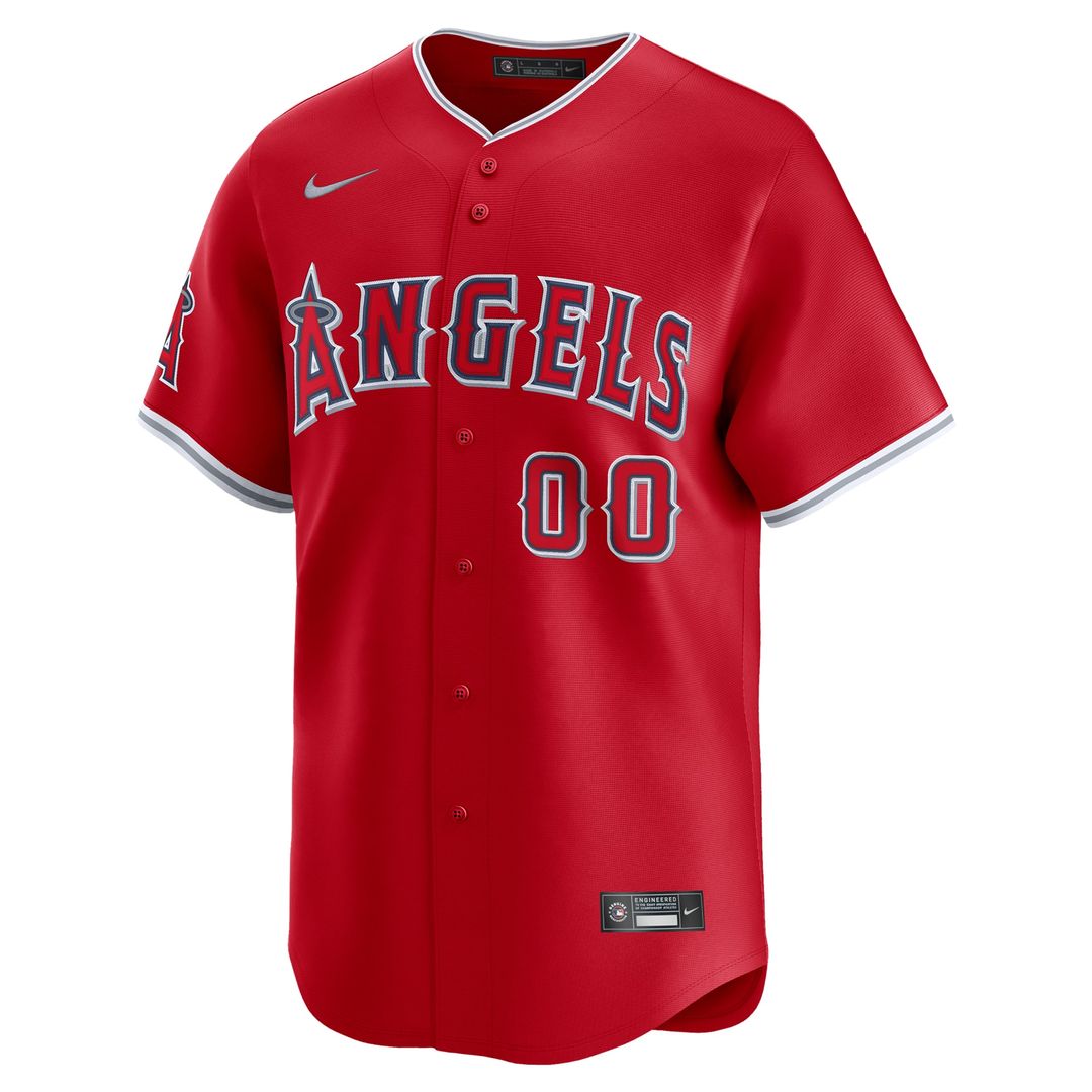 Los Angeles Angels Nike Home Limited Custom Jersey - White