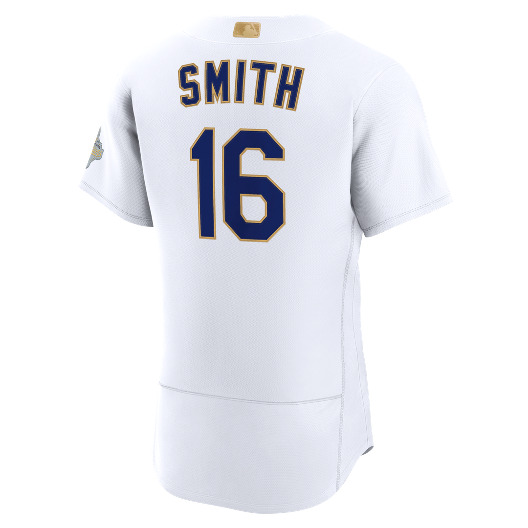 Los Angeles Dodgers Will Smith Nike 2026 Gold Collection Authentic Jersey - White