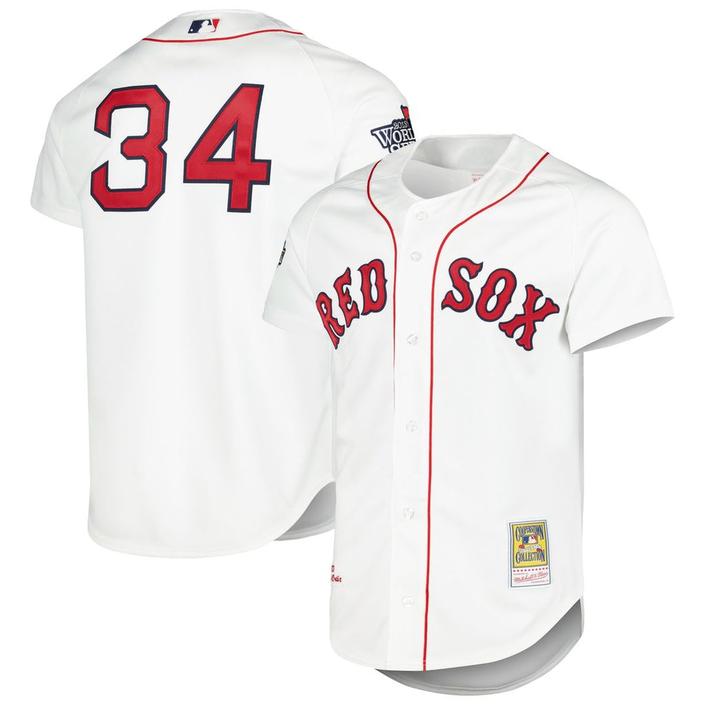 Boston Red Sox David Ortiz Mitchell & Ness Cooperstown Authentic Jersey - White