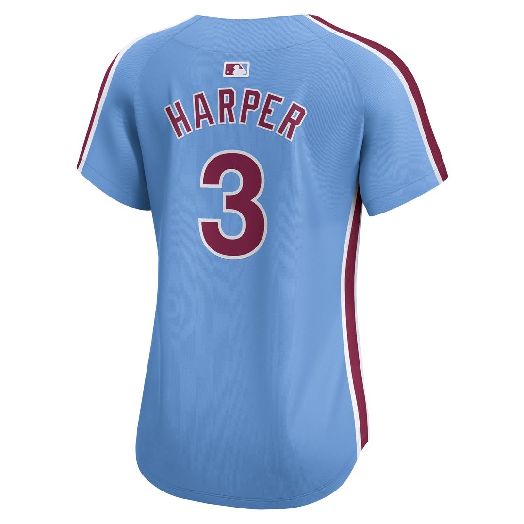 Philadelphia Phillies Bryce Harper Nike Women's Alternate Limited Player Jersey - Light Blue