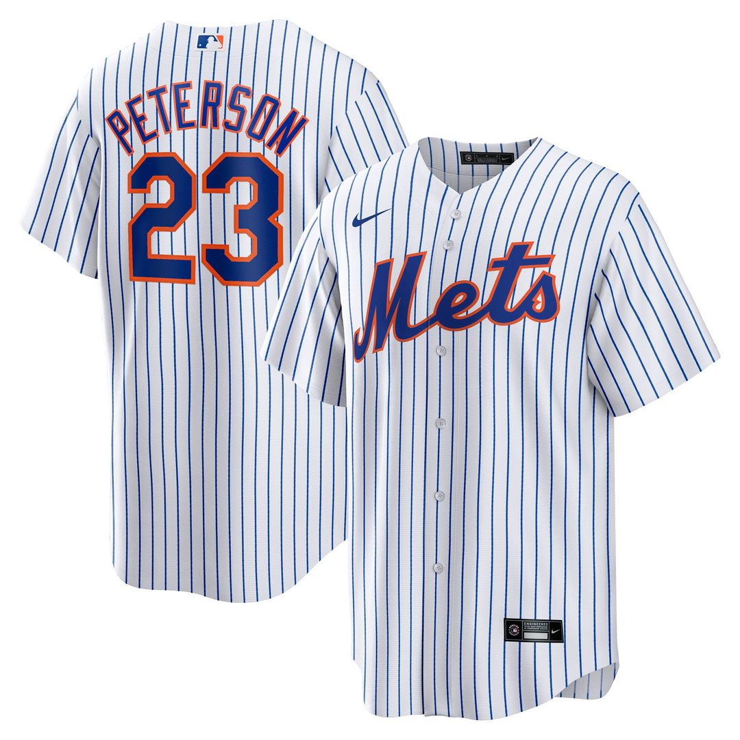 New York Mets David Peterson Nike Home Replica Jersey - White
