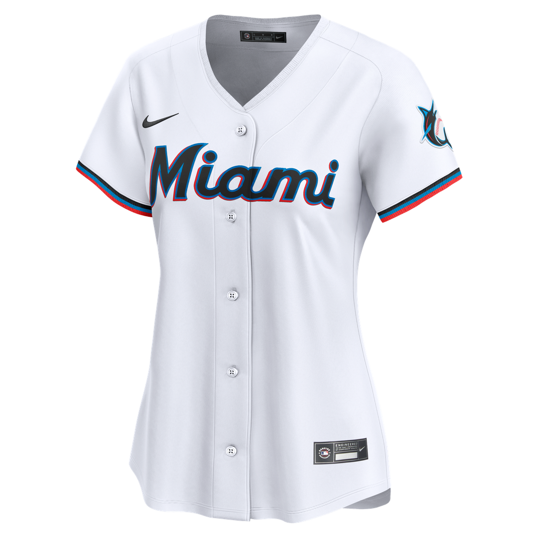 Miami Marlins Sandy Alcantara Nike Women's Home Limited Player Jersey - White