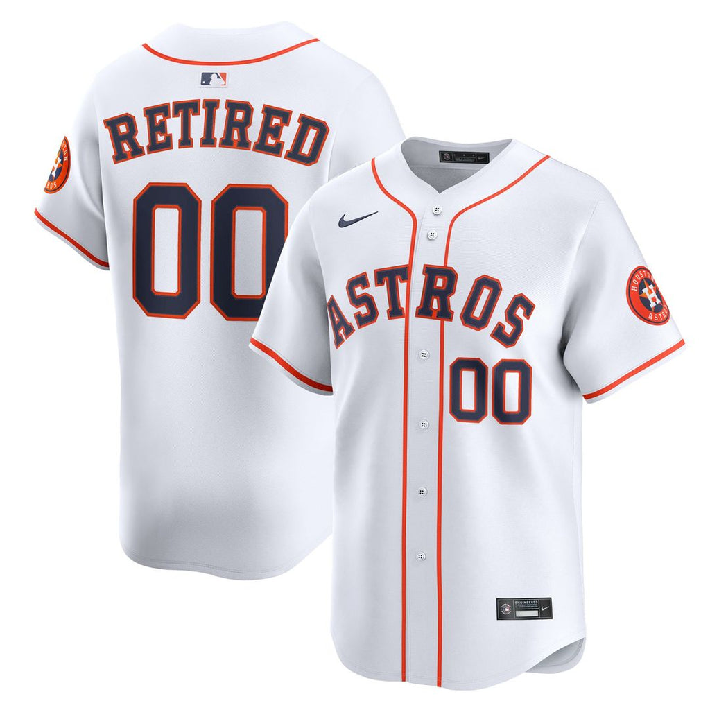 Houston Astros Nike Home Limited Pick - A - Player Retired Roster Jersey - White