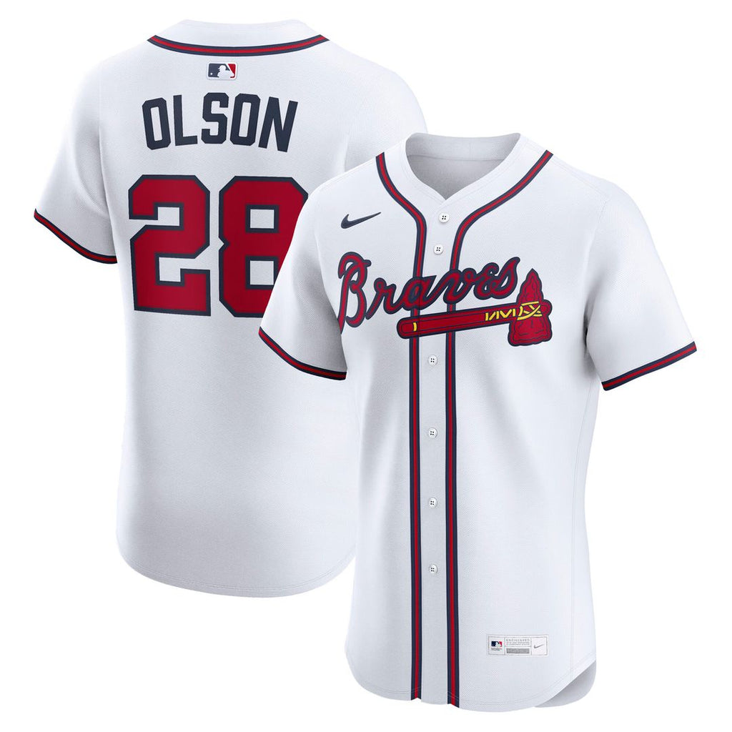 Atlanta Braves Matt Olson Nike Home Elite Player Jersey - White