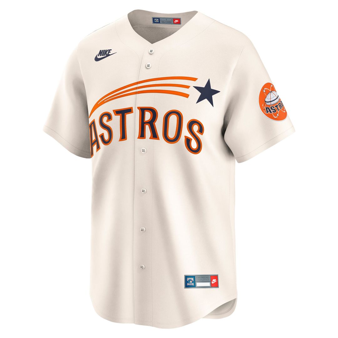 Houston Astros Nike Cooperstown Limited Jersey - Cream