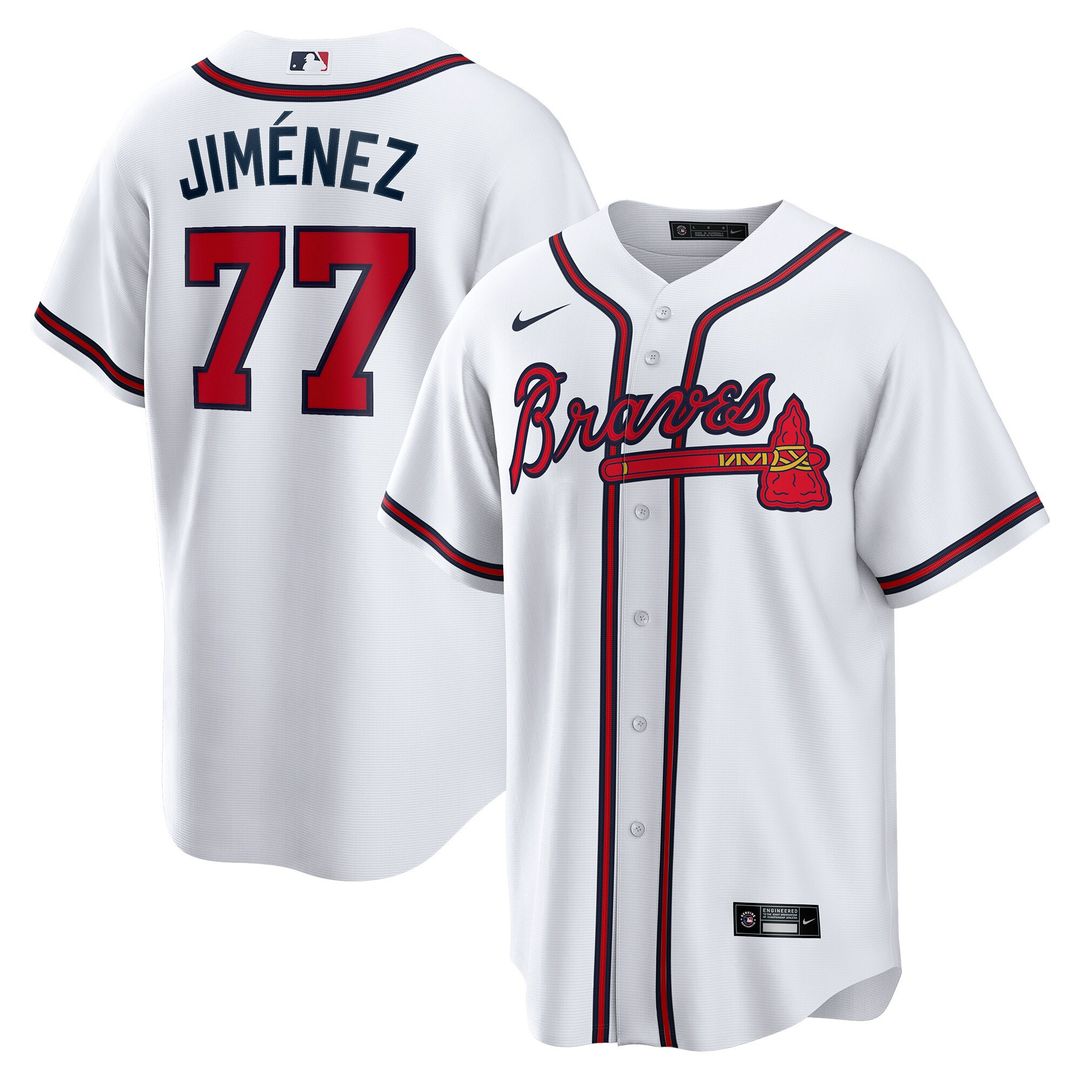 Atlanta Braves Joe Jiménez Nike Home Replica Player Jersey - White