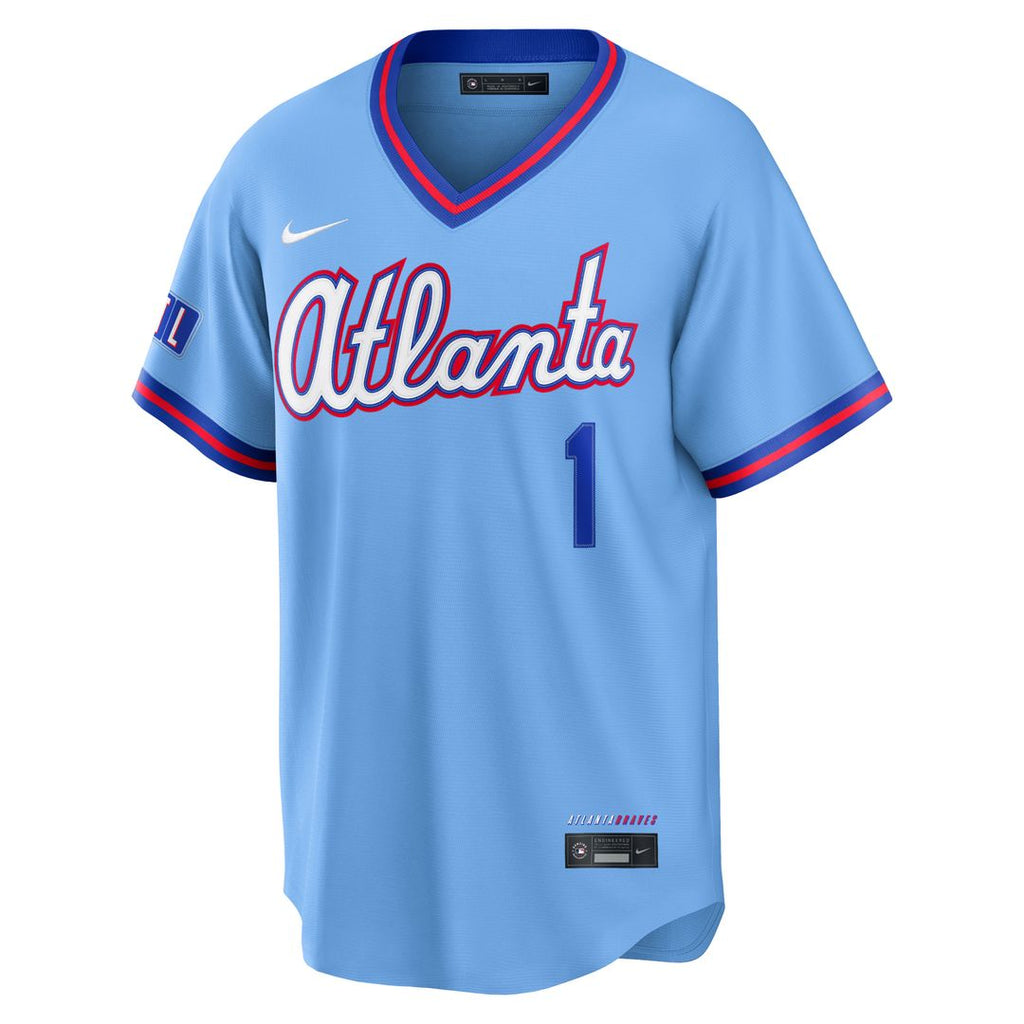 Atlanta Braves Ozzie Albies Nike 2026 City Connect Stadium Jersey - Powder Blue