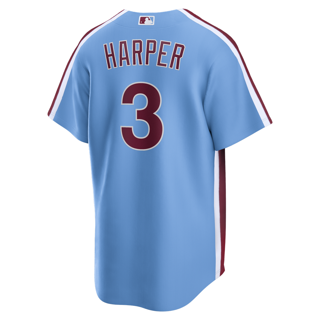 Philadelphia Phillies Bryce Harper Nike Alternate Replica Jersey - Light Blue