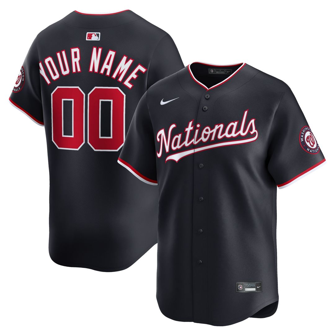 Washington Nationals Nike Home Limited Custom Jersey - White