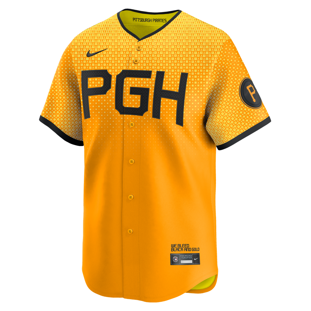 Pittsburgh Pirates Oneil Cruz Nike City Connect Limited Jersey - Gold