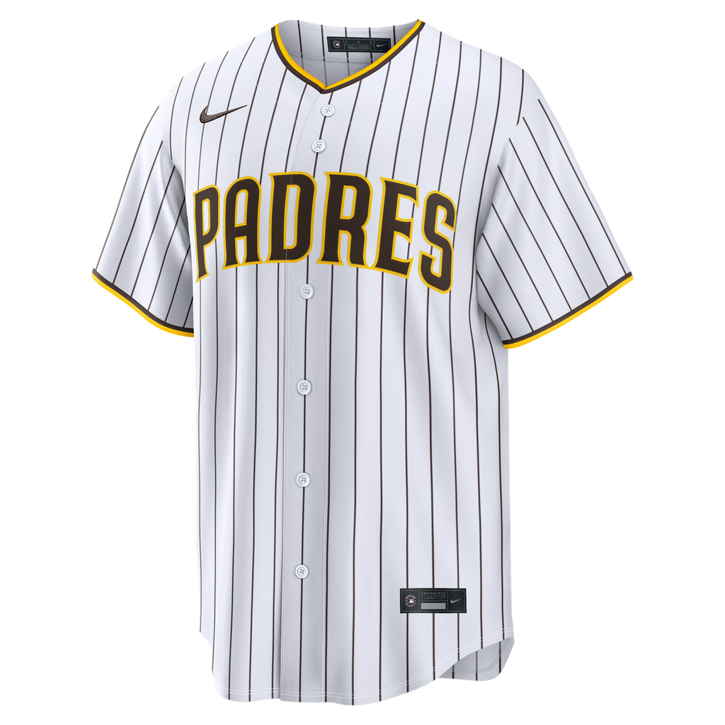 San Diego Padres Nike Home Replica Custom Jersey - White