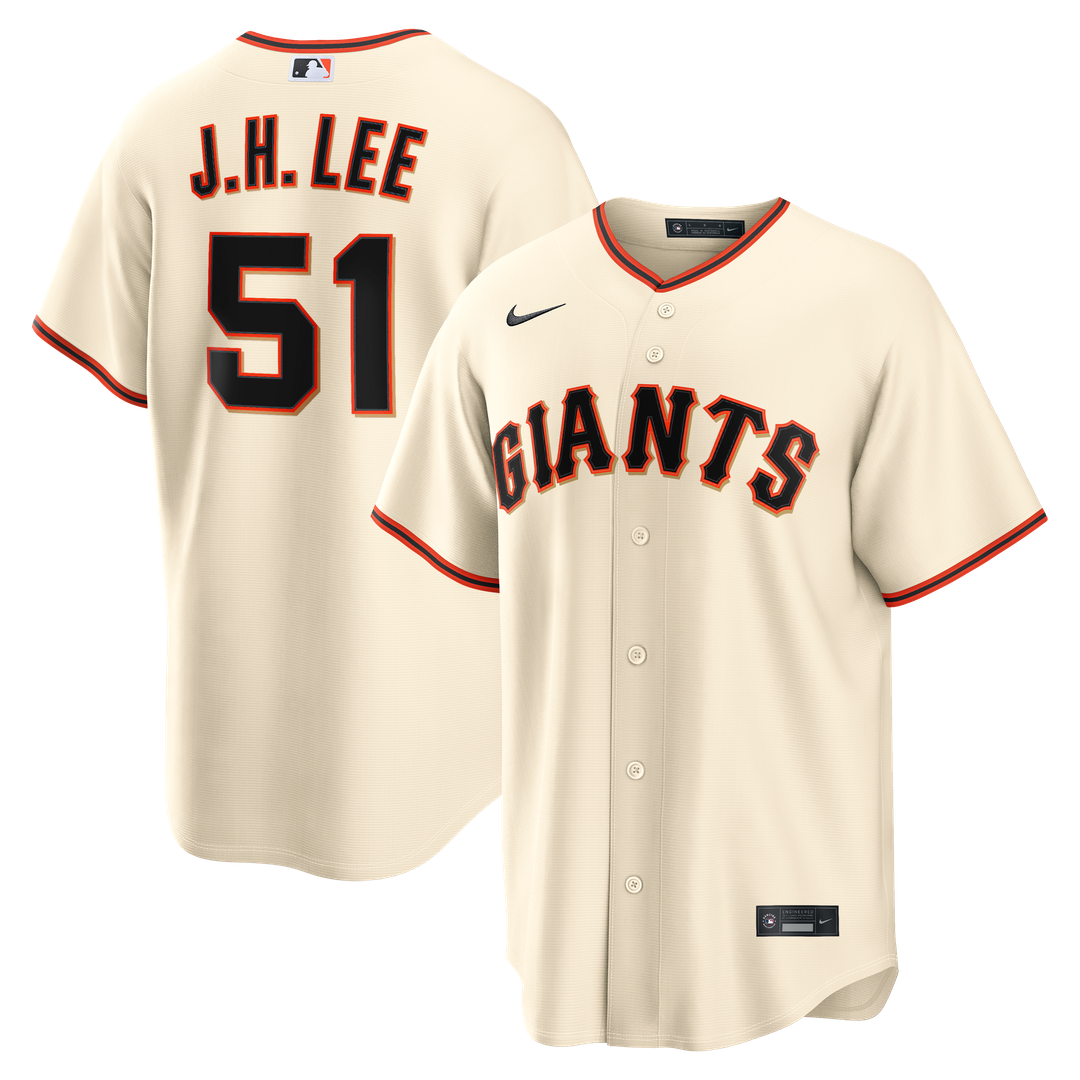 San Francisco Giants Jung Hoo Lee Nike Home Replica Jersey - Cream