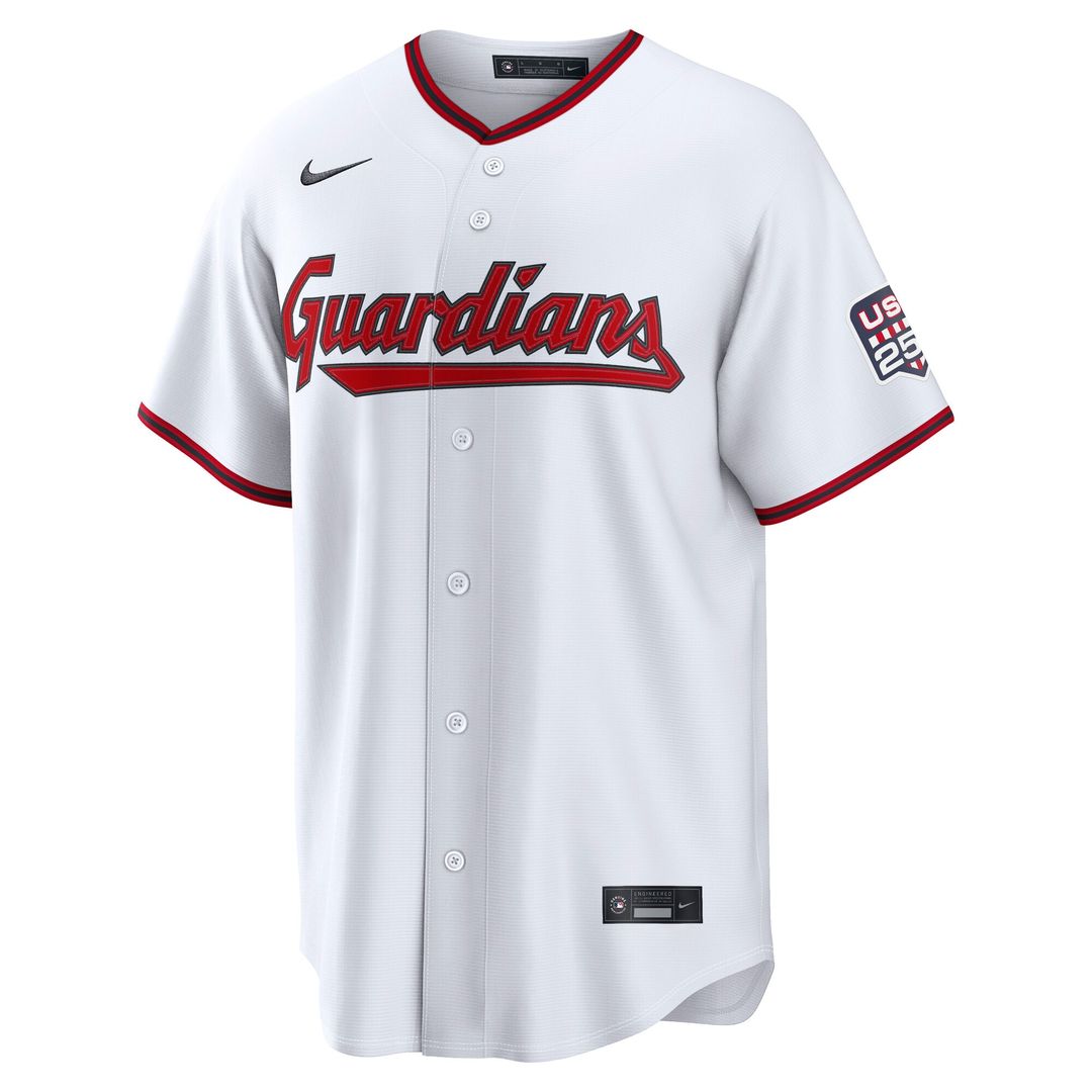 Cleveland Guardians José Ramírez Nike USA 250 Fourth of July Home Stadium Jersey - White