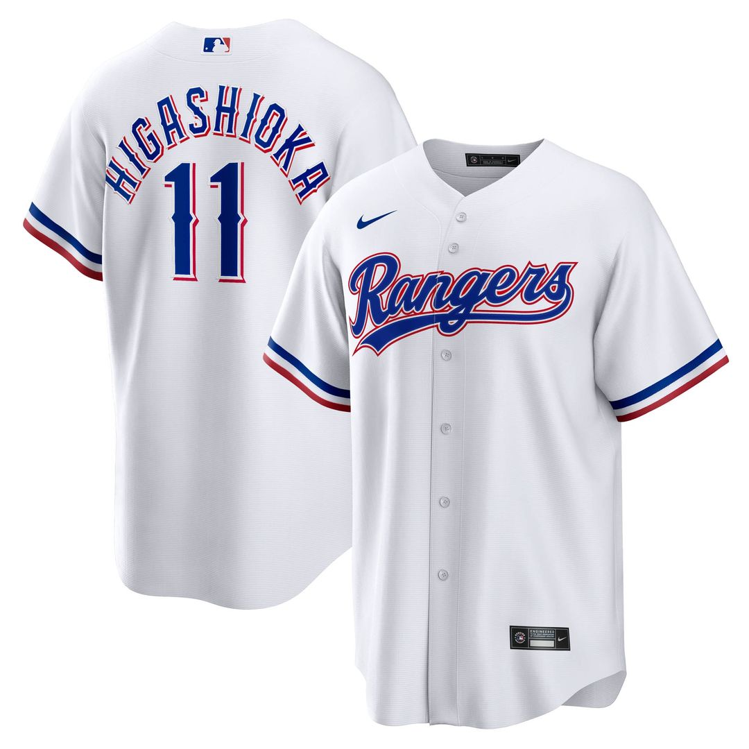 Texas Rangers Kyle Higashioka Nike Home Replica Jersey - White
