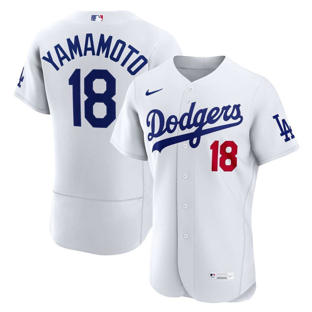 Los Angeles Dodgers Yoshinobu Yamamoto Nike Home Authentic Jersey - White