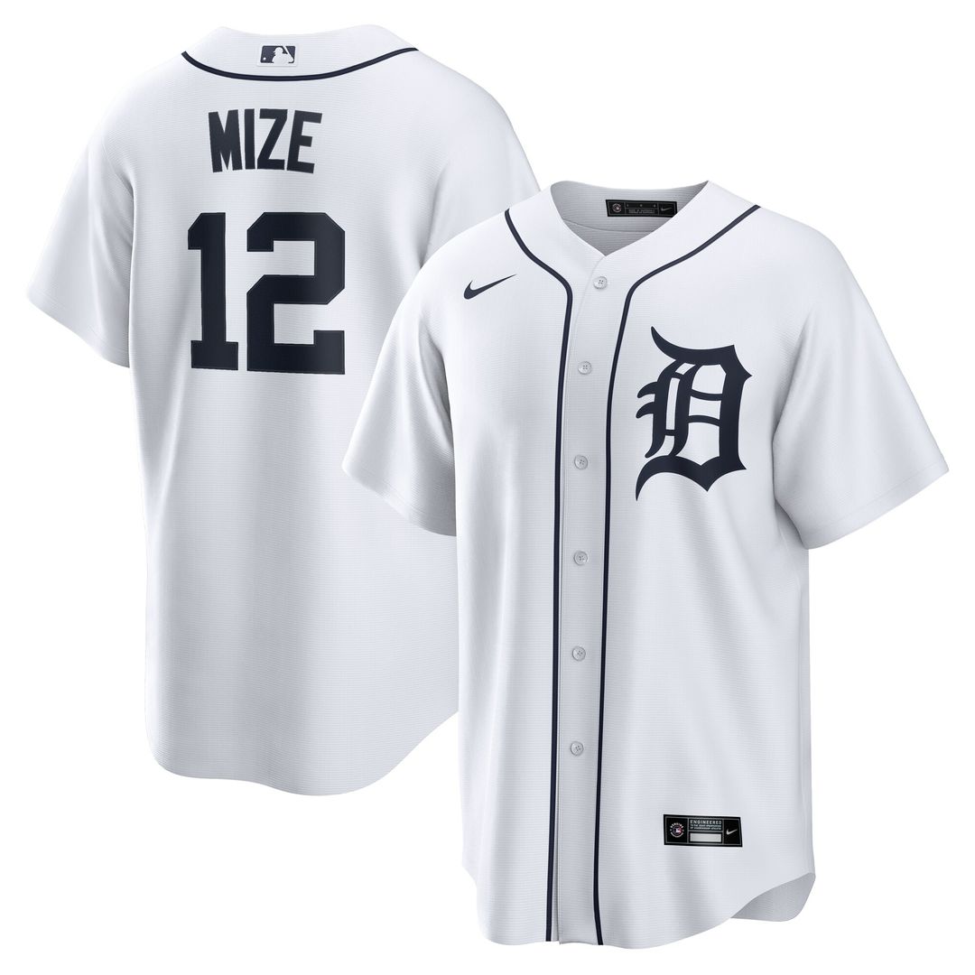 Detroit Tigers Casey Mize Nike Home Replica Jersey - White