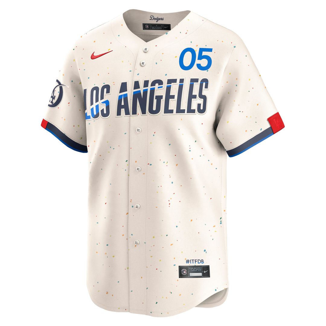 Los Angeles Dodgers Freddie Freeman Nike City Connect Limited Player Jersey - Cream