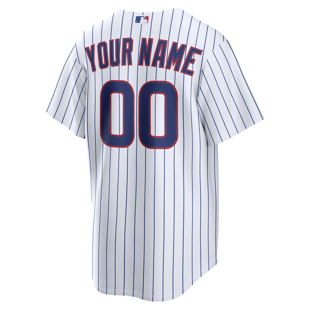 Chicago Cubs Nike Home Replica Custom Jersey - White