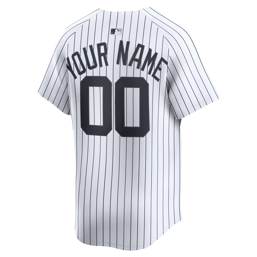 New York Yankees Nike Home Limited Custom Jersey - White