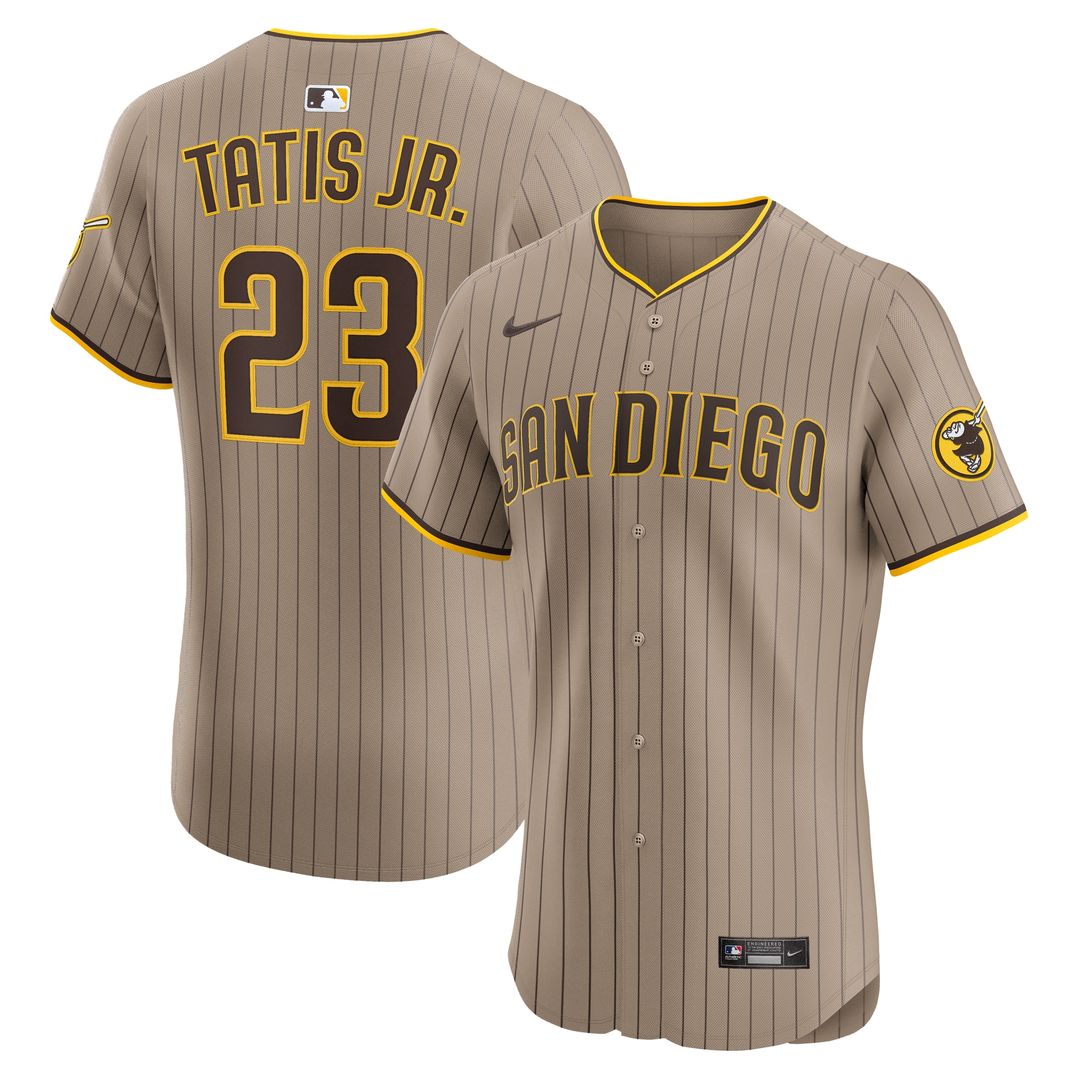 San Diego Padres Fernando Tatis Jr. Nike Alternate Elite Jersey - Sand
