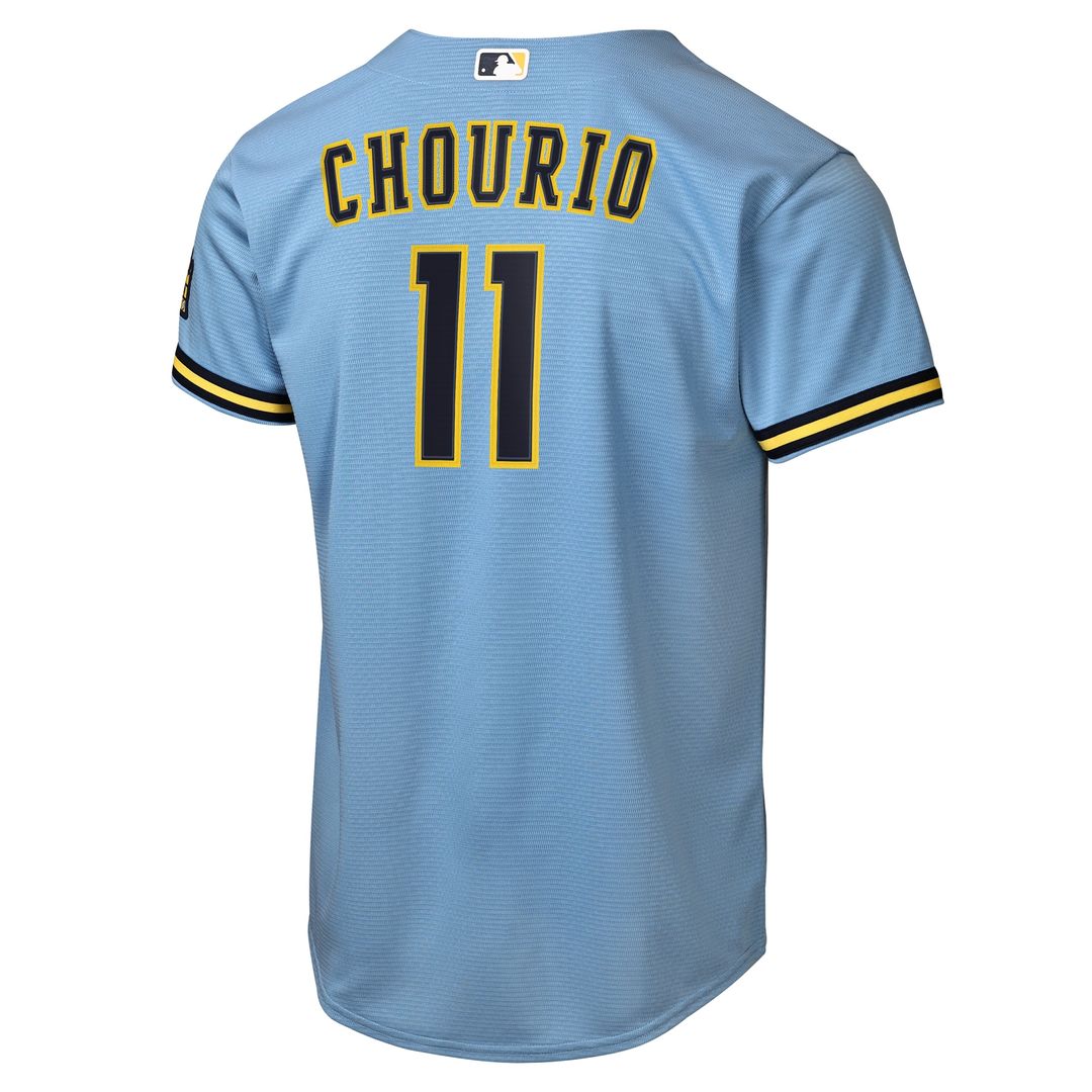 Milwaukee Brewers Jackson Chourio Nike Youth Home Stadium Jersey - Cream