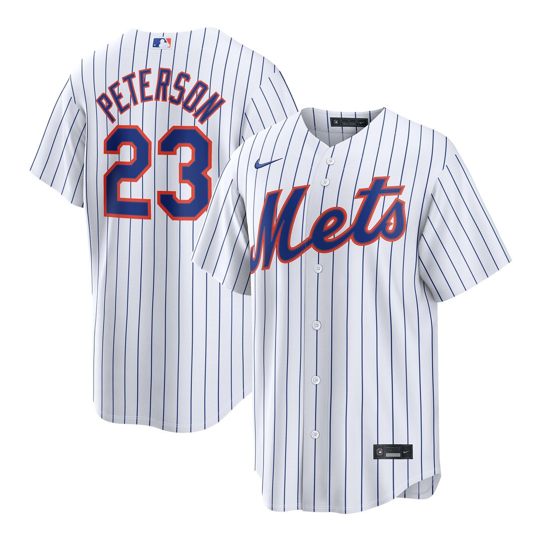 New York Mets David Peterson Nike Home Replica Jersey - White