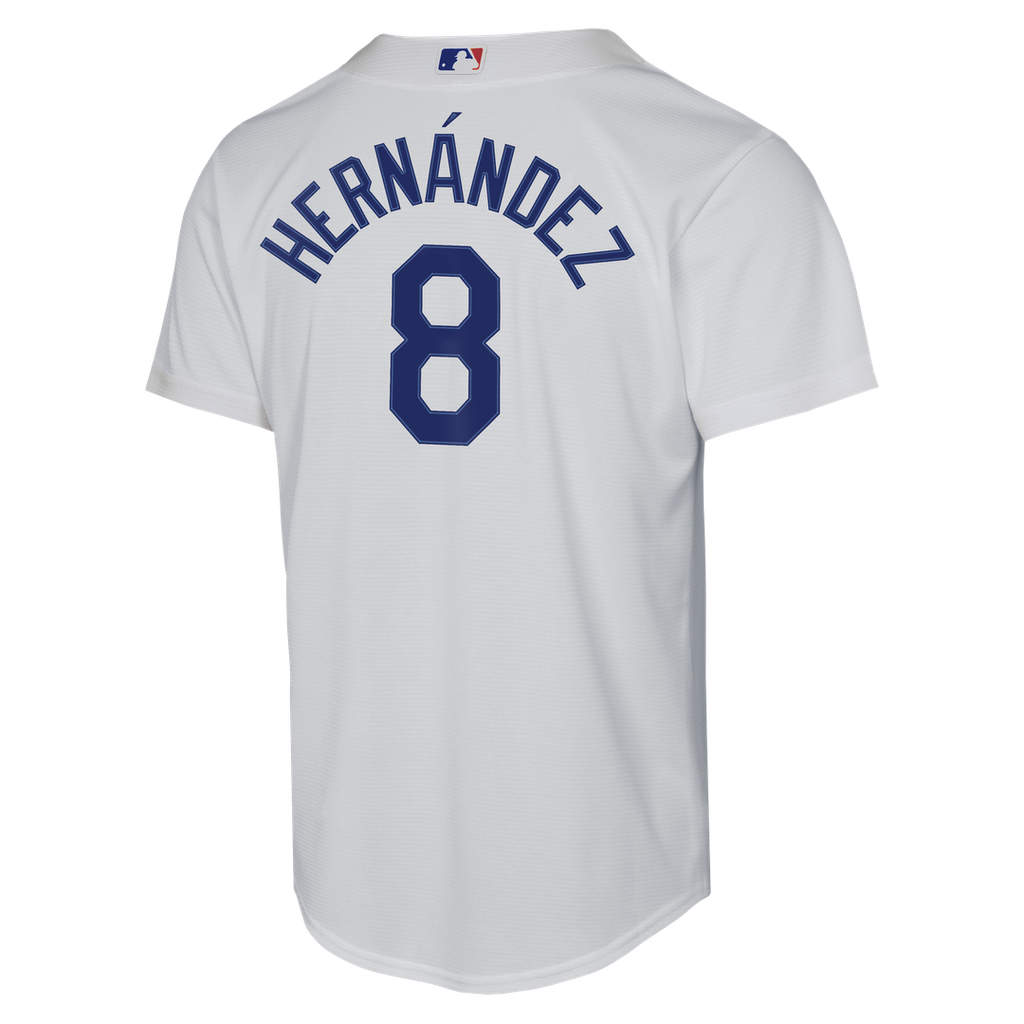 Los Angeles Dodgers Enrique Hernández Nike Youth Home Baseline Jersey - White