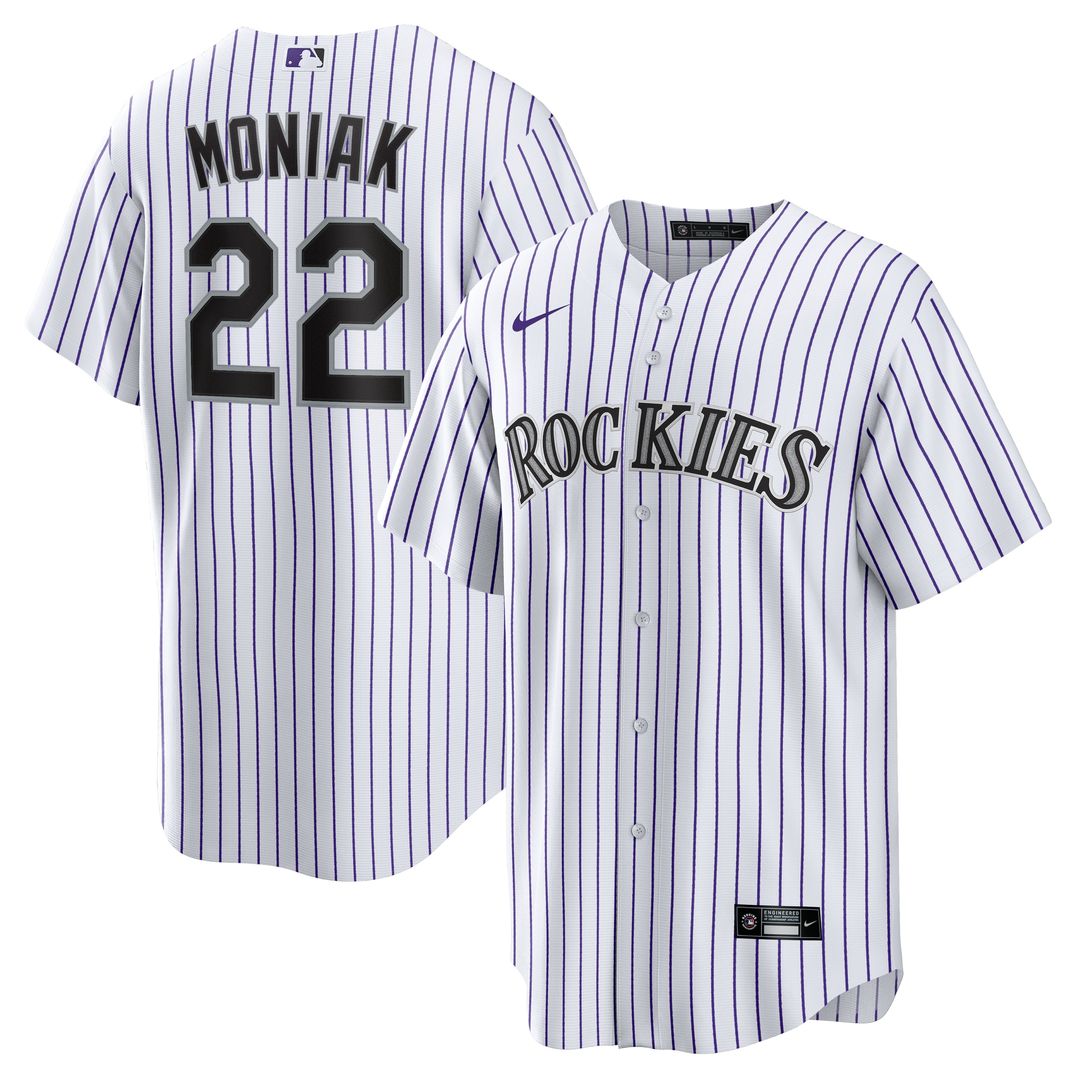 Colorado Rockies Mickey Moniak Nike Home Replica Jersey - White