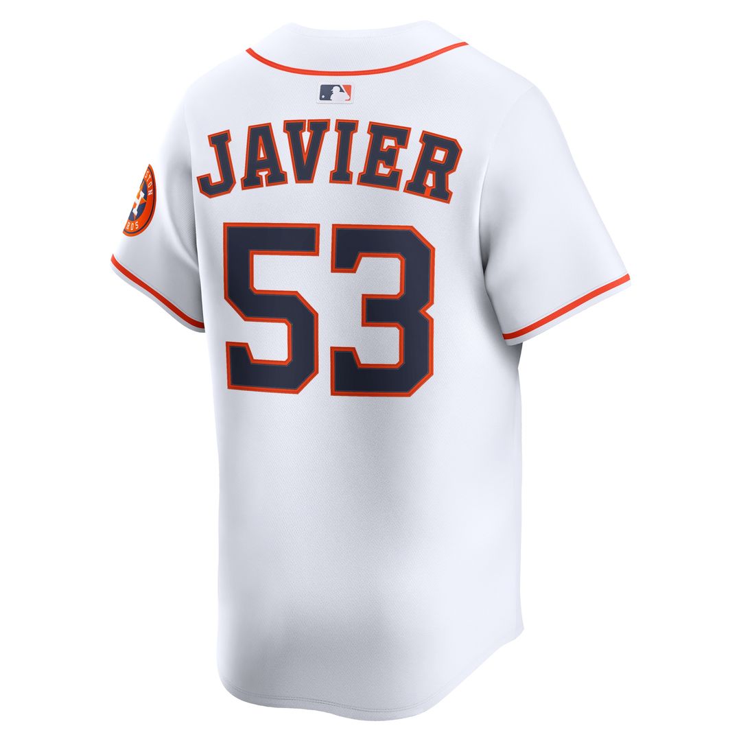 Houston Astros Cristian Javier Nike Home Limited Player Jersey - White