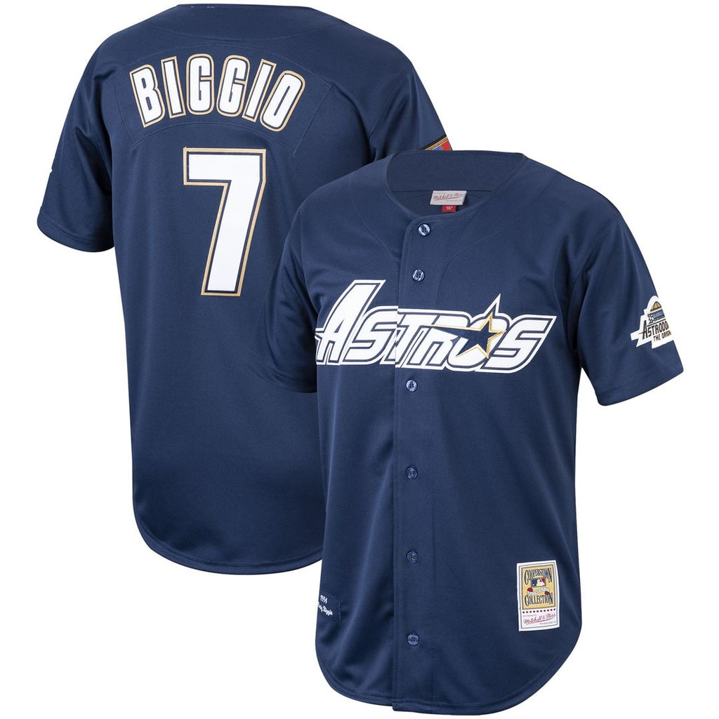 Houston Astros Craig Biggio Mitchell & Ness Cooperstown 1994 Authentic Jersey - Navy