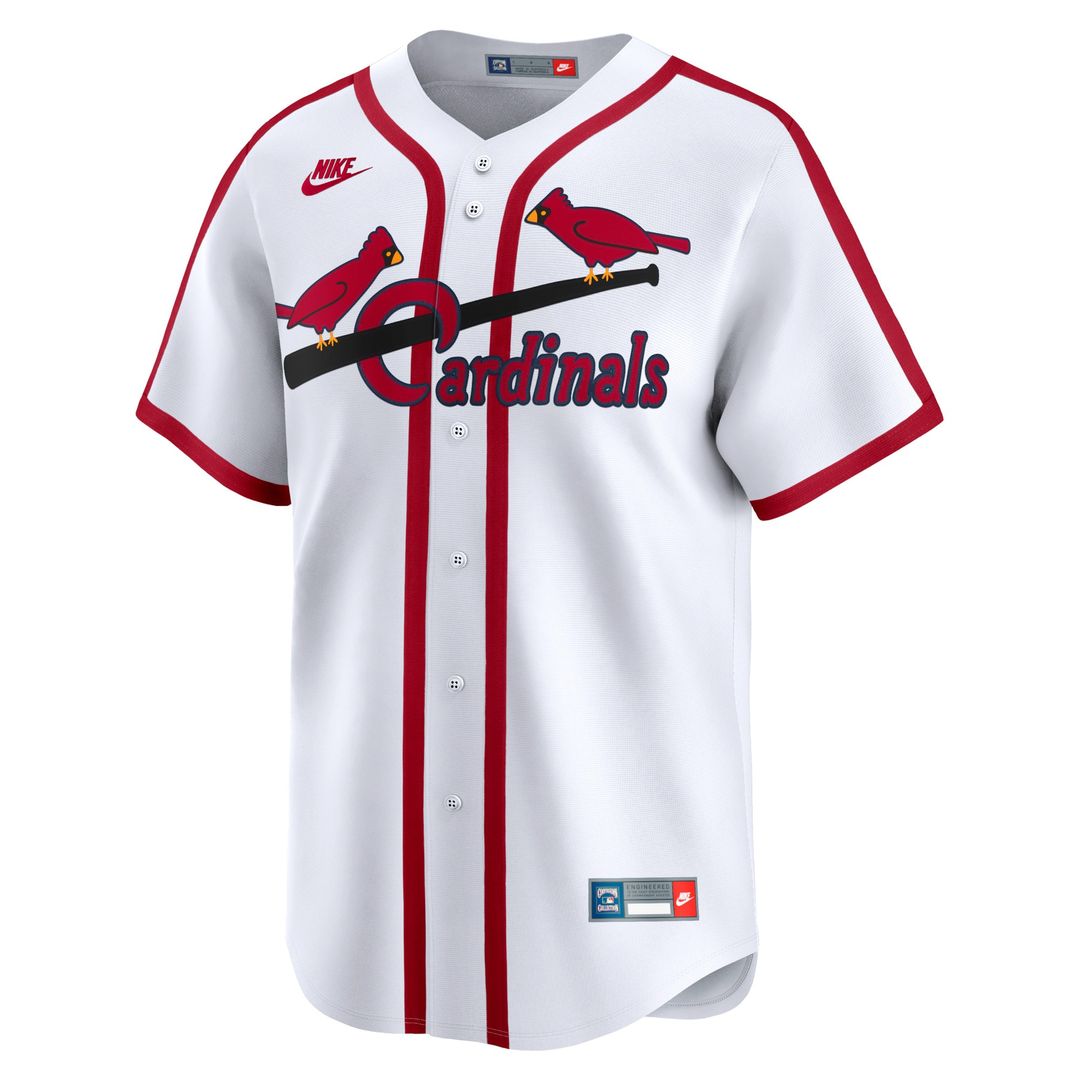 St. Louis Cardinals Nike Cooperstown Limited Jersey - White