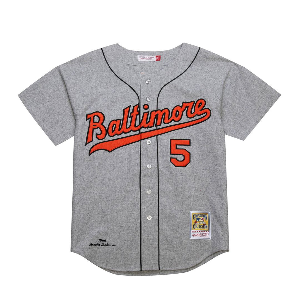 Baltimore Orioles Brooks Robinson Mitchell & Ness Cooperstown 1966 Authentic Jersey - Gray