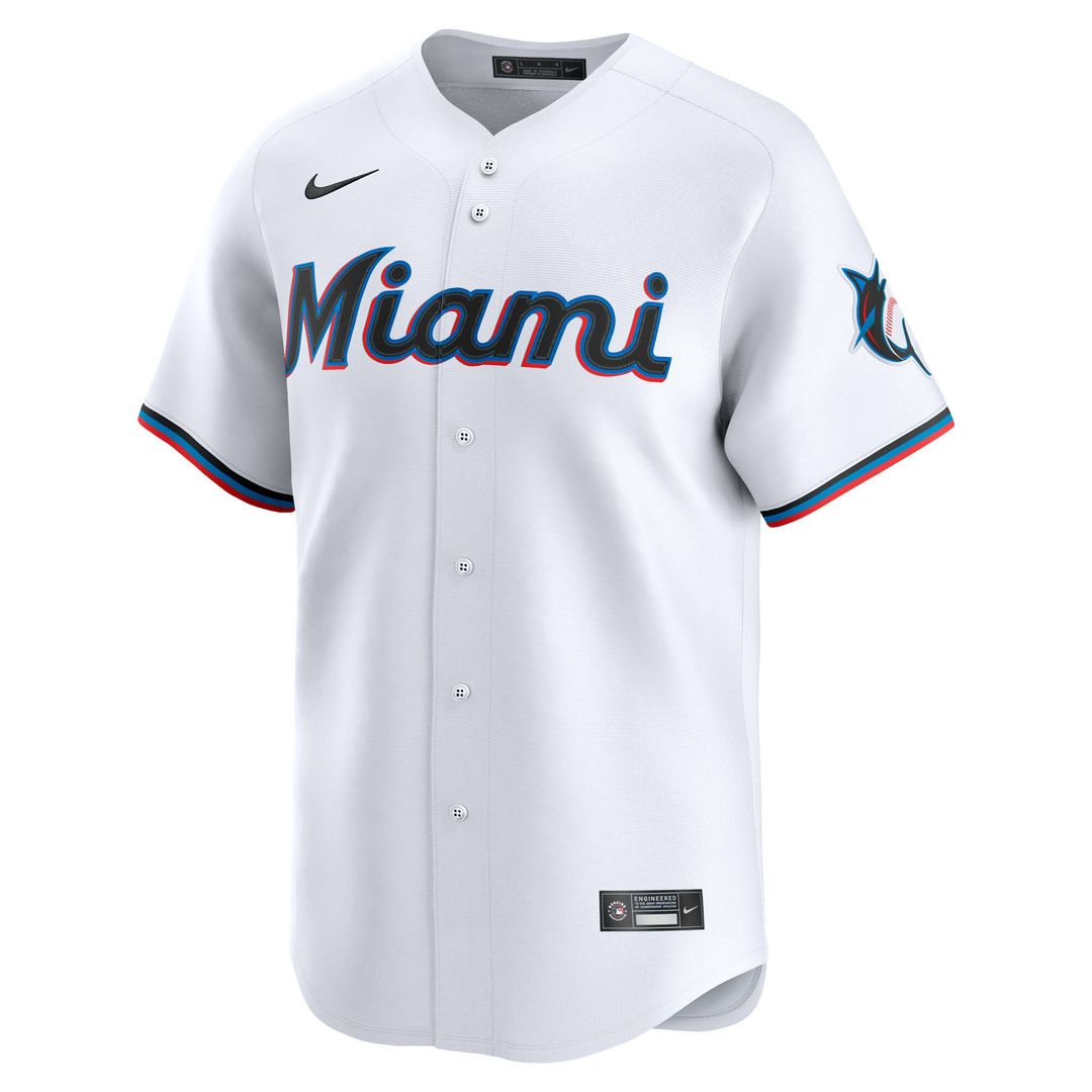 Miami Marlins Nike Home Limited Pick - A - Player Retired Roster Jersey - White