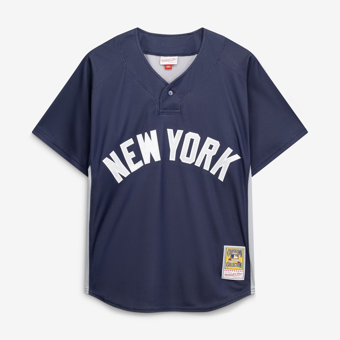New York Yankees Derek Jeter Mitchell & Ness Authentic Batting Practice Jersey - Navy