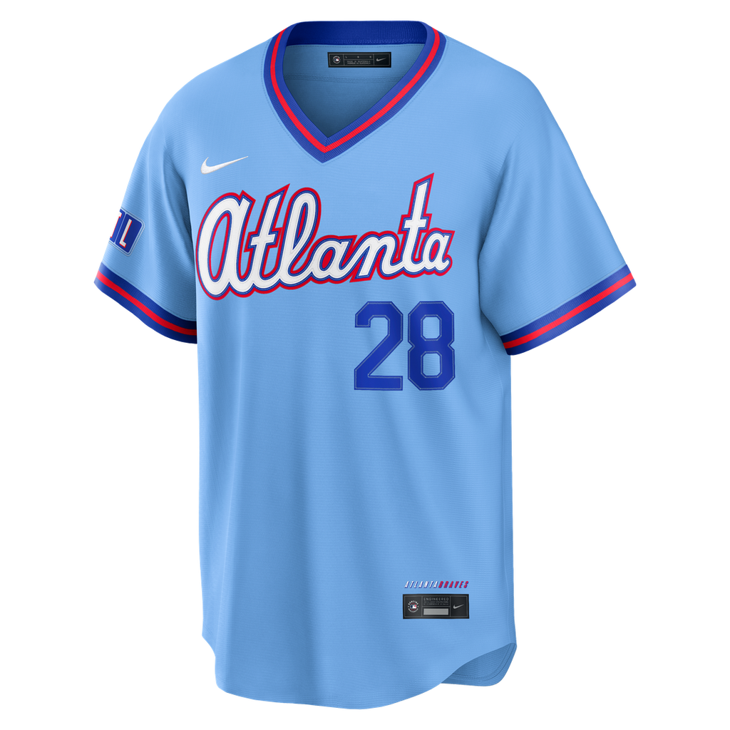 Atlanta Braves Matt Olson Nike 2026 City Connect Stadium Jersey - Powder Blue
