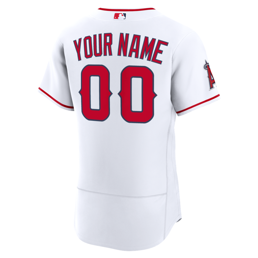 Los Angeles Angels Nike Home Authentic Custom Jersey - White