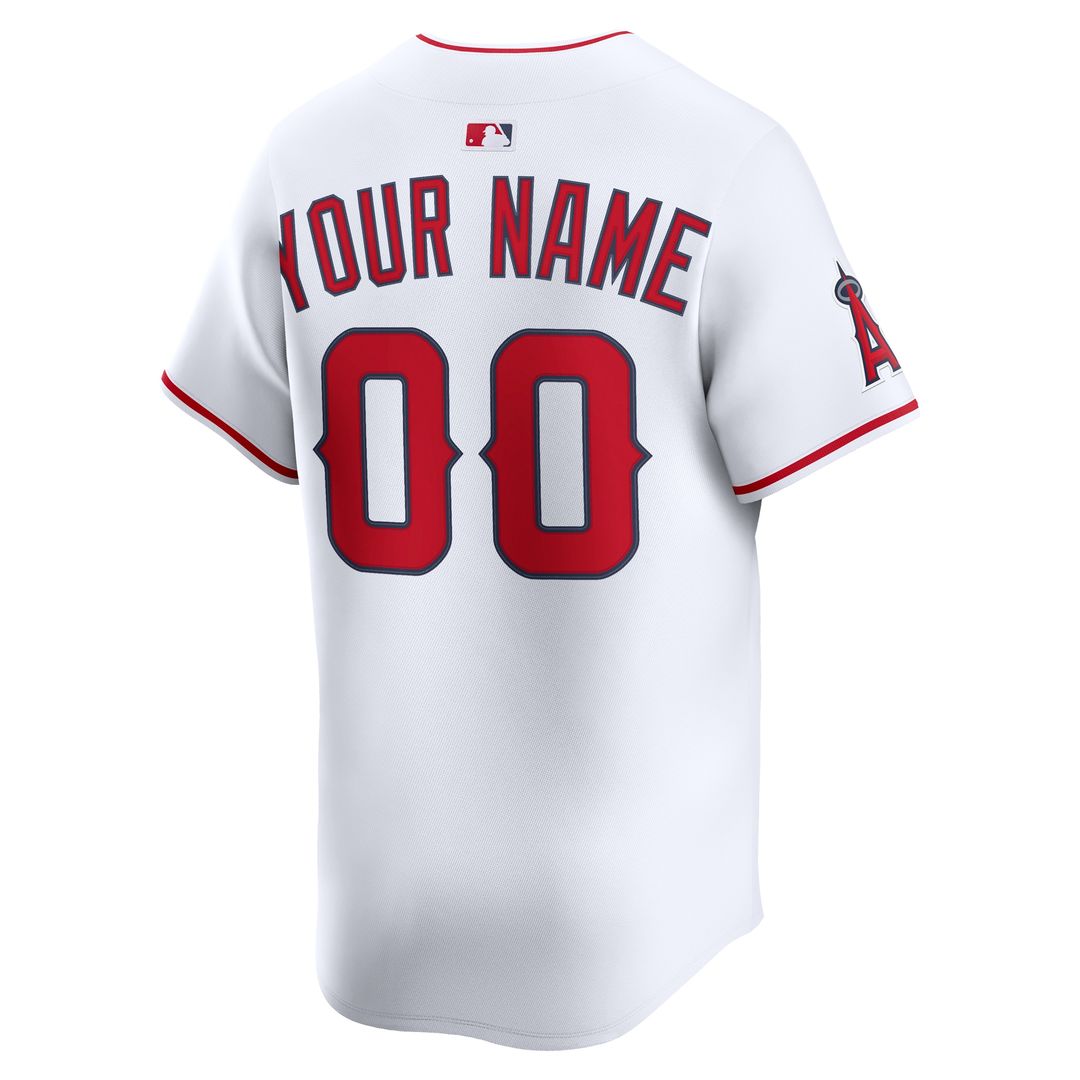 Los Angeles Angels Nike Home Limited Custom Jersey - White