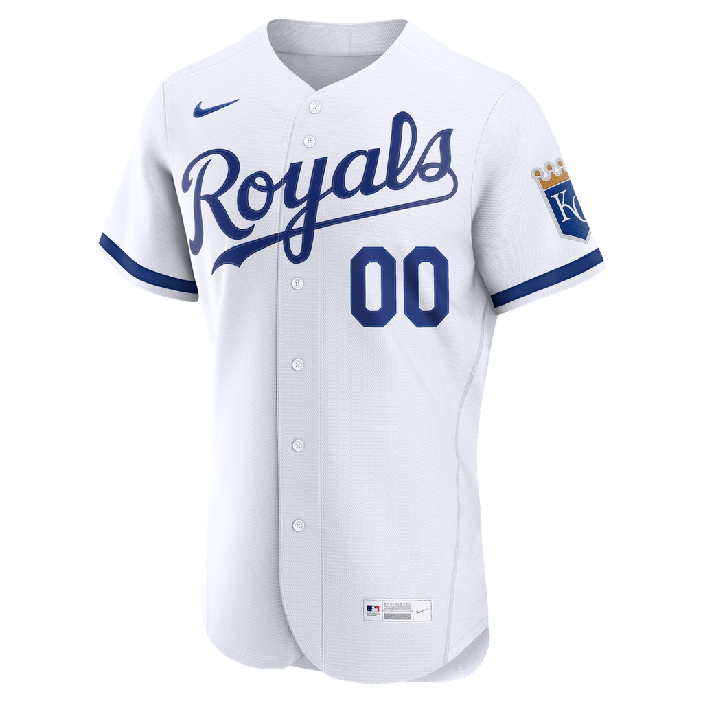 Kansas City Royals Nike Home Authentic Custom Jersey - White