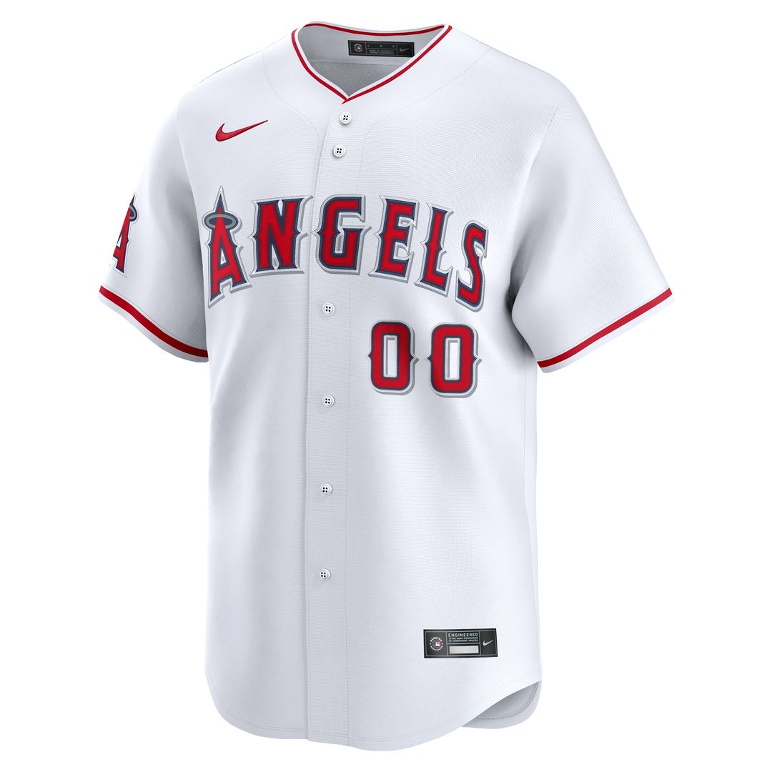 Los Angeles Angels Nike Home Limited Custom Jersey - White