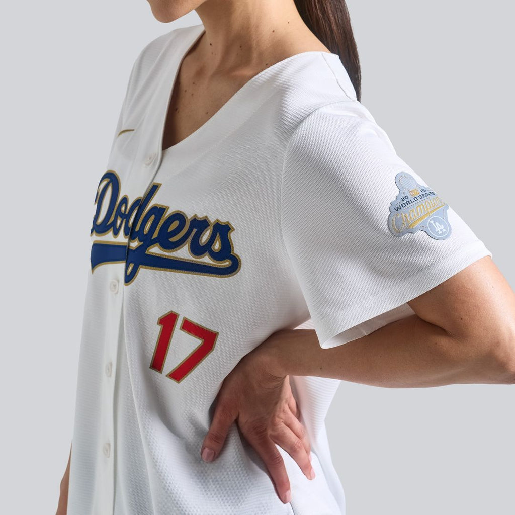 Los Angeles Dodgers Shohei Ohtani Nike Women's 2026 Gold Collection Stadium Jersey - White